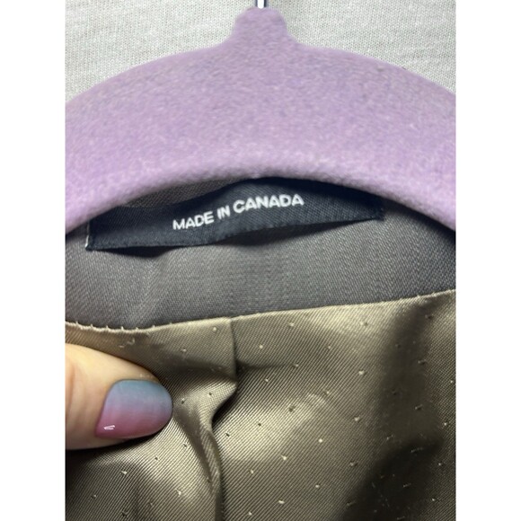 Calvin Klein 42L Gray 100% Wool Mens Suit Blazer Jacket Sport Coat 3 Button - Picture 2 of 9